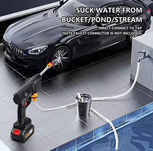 Double Battery Car Washer Gun – مسدس غسيل سيارات ببطاريتين